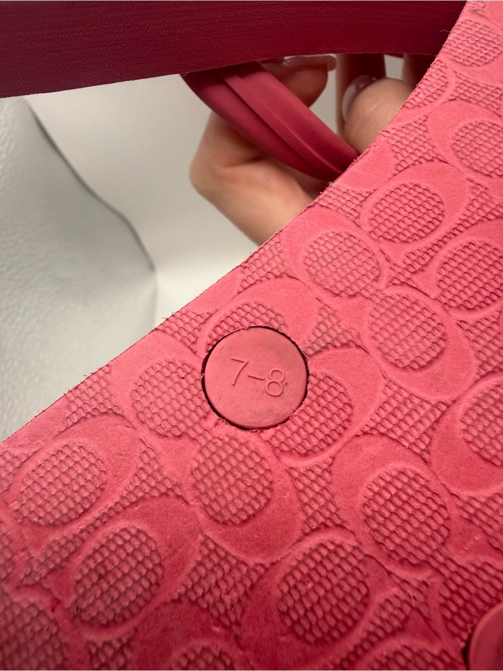 Coach Floral Pink Floral Flip Flop Sandals - Picture 9 of 9